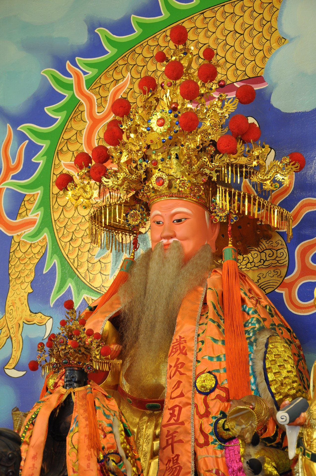 福泉宮 主神鎮殿福王老爺 前方為開基福王 福泉宮 主神鎮殿福王老爺 前方為開基福王