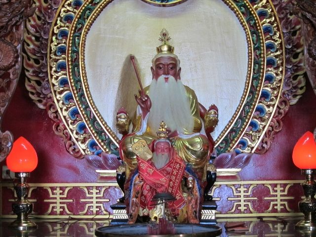 三樓右二龕祀太上道祖 三樓右二龕祀太上道祖