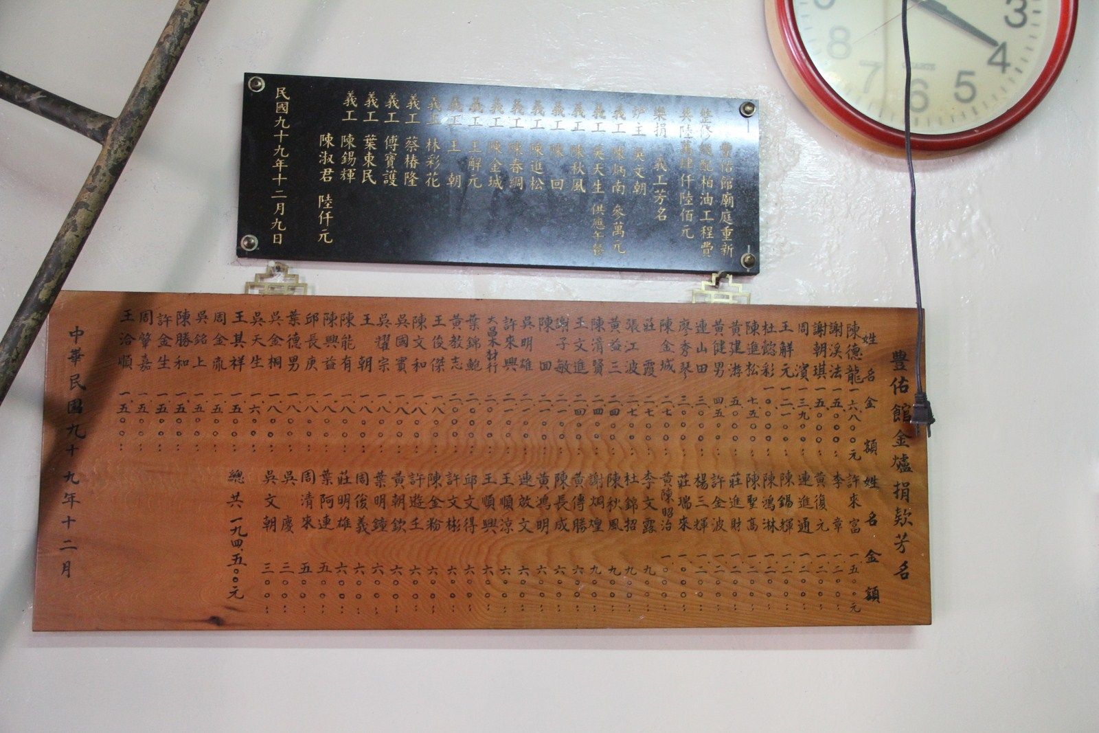 金爐捐題緣金碑 金爐捐題緣金碑